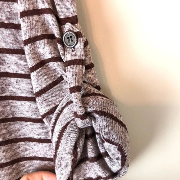 Simply Noelle | Purple Striped Swing Sweater - Picture 4 of 5